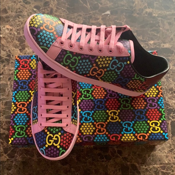 Gucci GG Monogram Psychedelic Ace Limited Sneakers - Picture 4 of 13